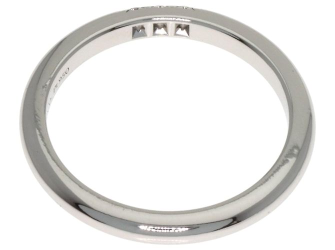 Platinring mit 3 Diamanten von Tiffany & Co. - Ansicht 4