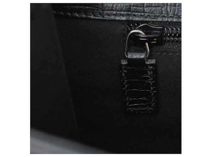 Borsa da lavoro in pelle nera Gucci Nero - vista 12