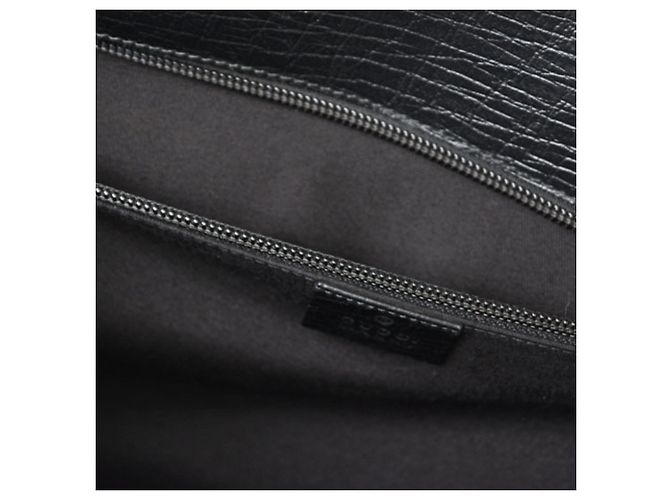 Borsa da lavoro in pelle nera Gucci Nero - vista 13