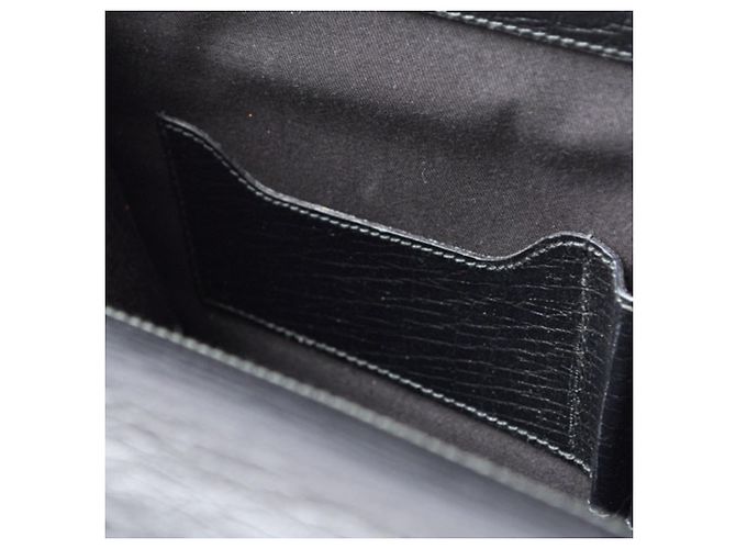 Borsa da lavoro in pelle nera Gucci Nero - vista 15