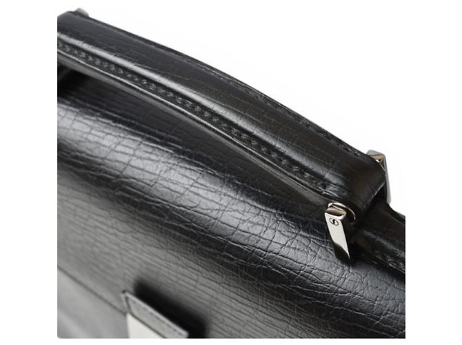 Borsa da lavoro in pelle nera Gucci Nero - vista 6