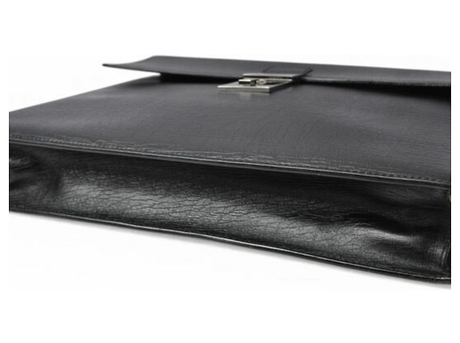 Borsa da lavoro in pelle nera Gucci Nero - vista 8
