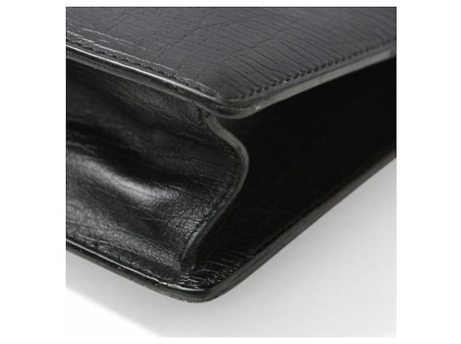 Borsa da lavoro in pelle nera Gucci Nero - vista 9