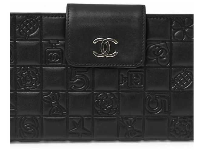 Chanel Langbörse aus Lammleder Schwarz - Ansicht 2