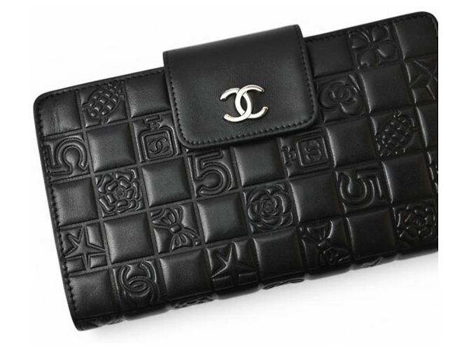 Chanel Langbörse aus Lammleder Schwarz - Ansicht 3