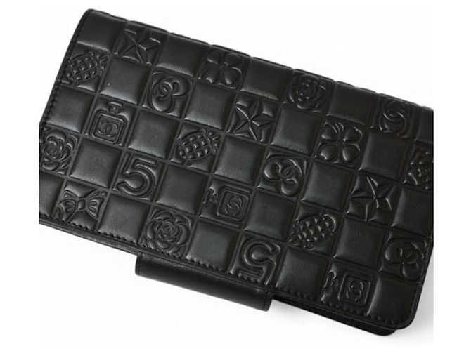 Chanel Langbörse aus Lammleder Schwarz - Ansicht 4
