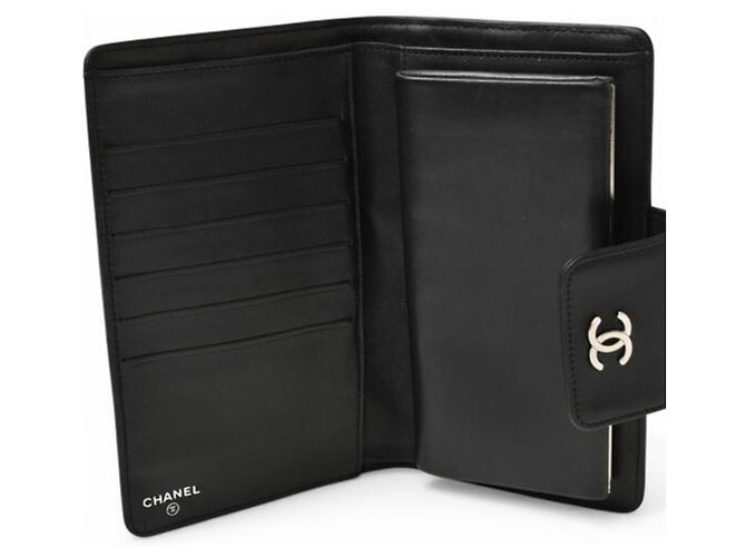 Chanel Langbörse aus Lammleder Schwarz - Ansicht 6