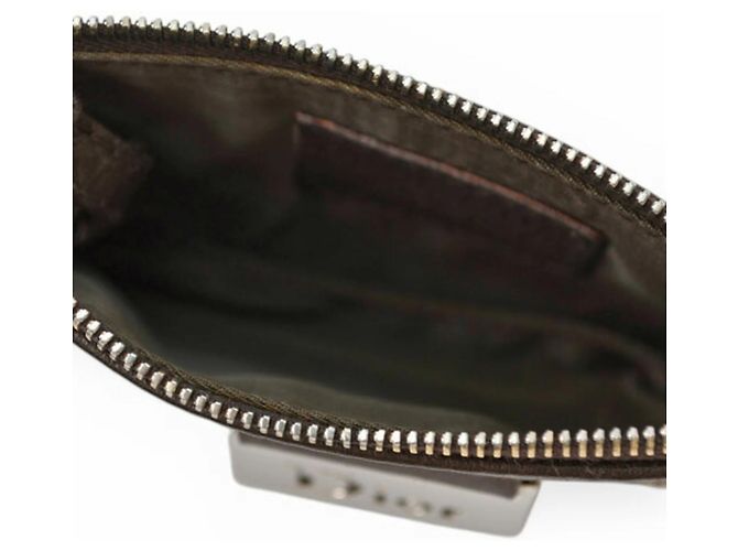 Monedero con llavero Christian Dior Castaño Beige - vista 7