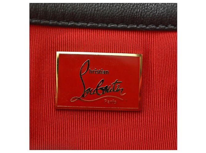 Borsa a Spalla Mini Chain Christian Louboutin Nero - vista 15