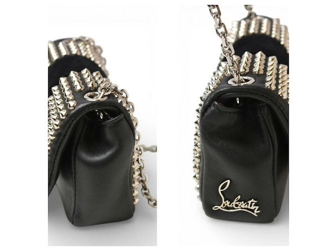 Borsa a Spalla Mini Chain Christian Louboutin Nero - vista 4