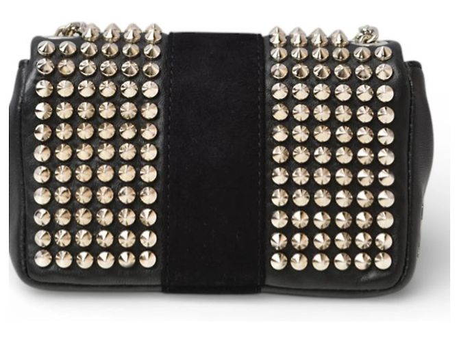 Borsa a Spalla Mini Chain Christian Louboutin Nero - vista 5