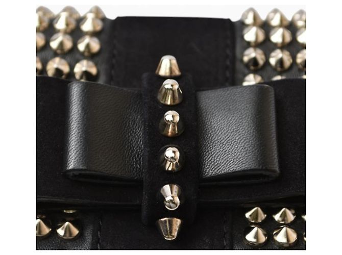 Borsa a Spalla Mini Chain Christian Louboutin Nero - vista 6