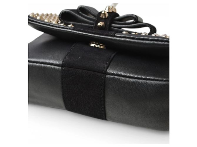 Borsa a Spalla Mini Chain Christian Louboutin Nero - vista 8