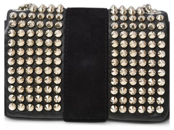 Borsa a Spalla Mini Chain Christian Louboutin Nero - vista 9