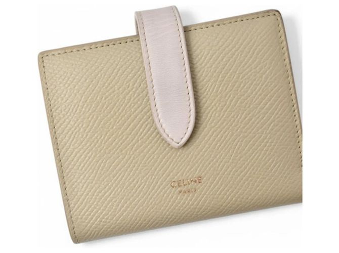 Céline Celine Mini Bi-fold Geldbörse mit Tragegurt Pink - Ansicht 3