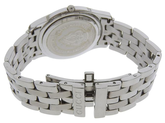 Gucci 5500M Edelstahl Schwarz Quarz Analog Uhr - Ansicht 5