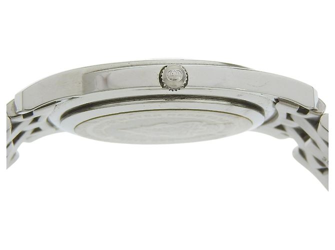 Gucci 5500M Edelstahl Schwarz Quarz Analog Uhr - Ansicht 7