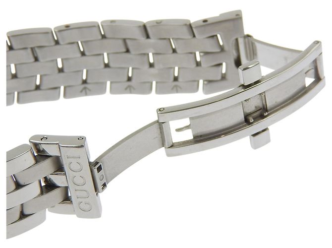 Gucci 5500M Edelstahl Schwarz Quarz Analog Uhr - Ansicht 8