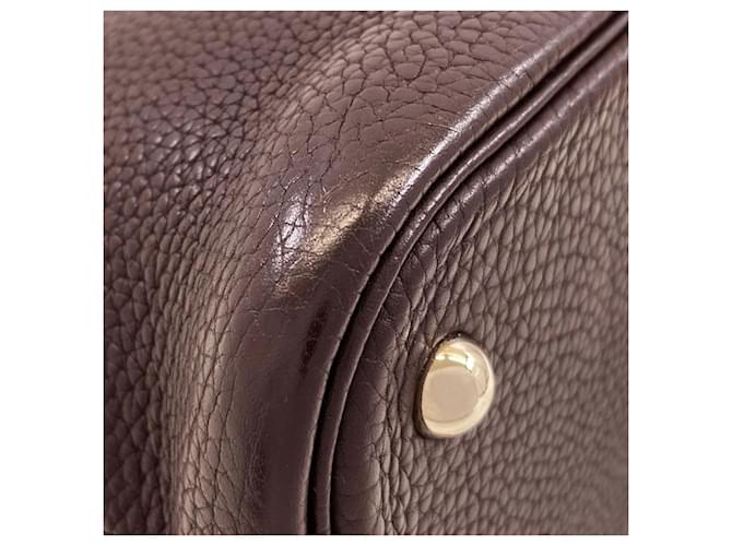 Borsa Hermès Bolide 31 Marrone scuro - vista 24