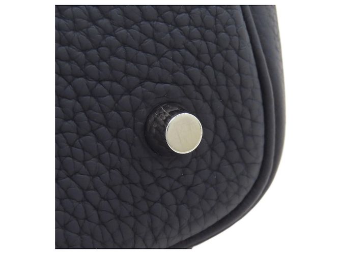 Hermès Picotin Lock MM Handtasche Marineblau - Ansicht 17