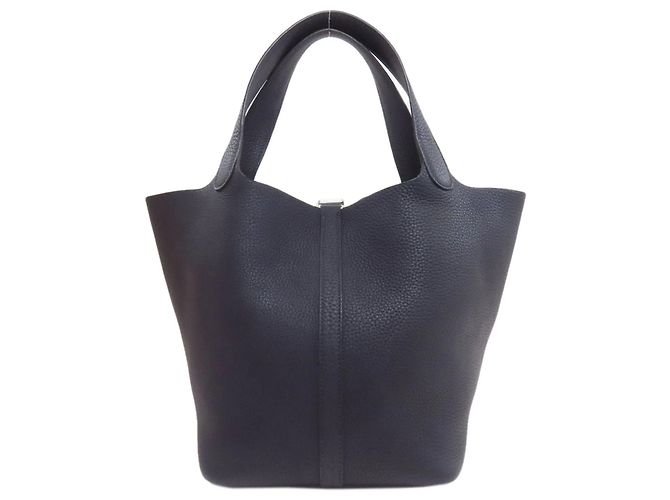 Hermès Picotin Lock MM Handtasche Marineblau - Ansicht 2