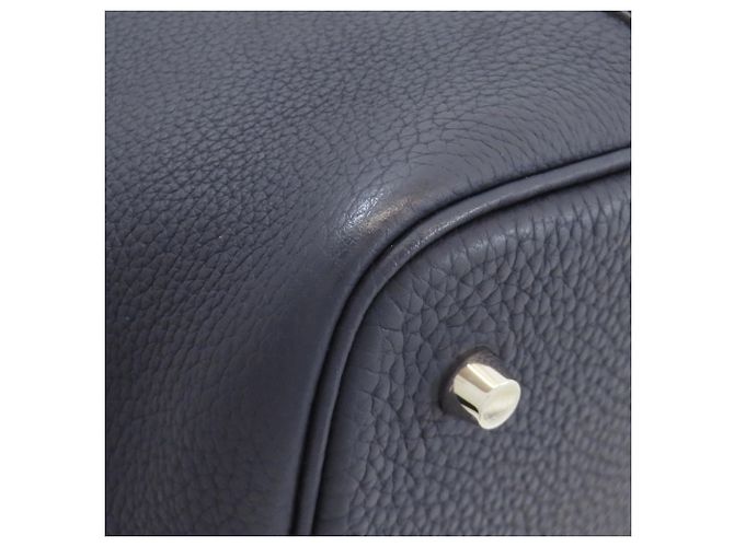 Hermès Picotin Lock MM Handtasche Marineblau - Ansicht 20