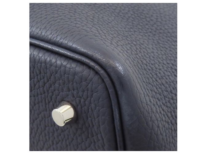 Hermès Picotin Lock MM Handtasche Marineblau - Ansicht 21