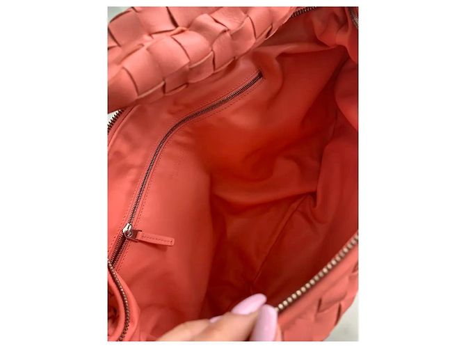 Sac à main Bottega Veneta Jodie PM Cuir Corail - vue 3