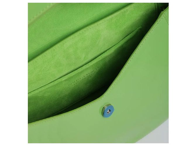 Borsa Bottega Veneta V Ring Verde in Pelle - vista 4