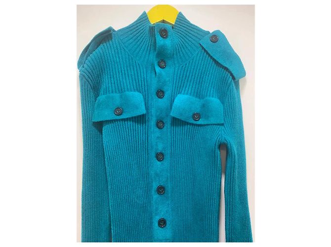 Bottega Veneta Strick-Midi-Kleid Blau - Ansicht 2