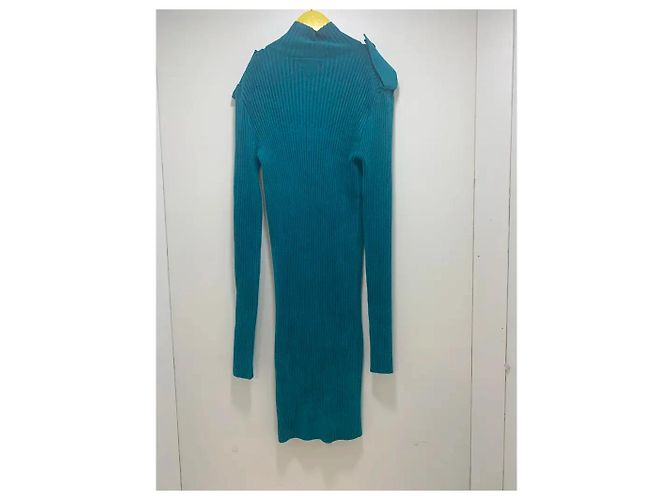 Bottega Veneta Strick-Midi-Kleid Blau - Ansicht 3