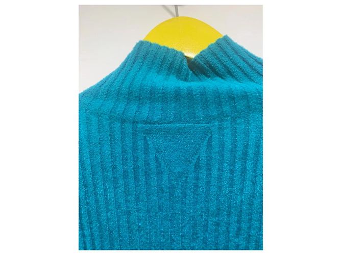 Bottega Veneta Strick-Midi-Kleid Blau - Ansicht 4