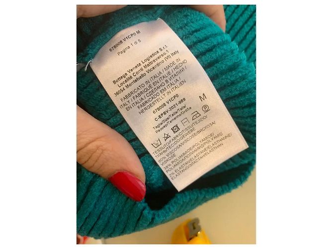 Bottega Veneta Strick-Midi-Kleid Blau - Ansicht 6