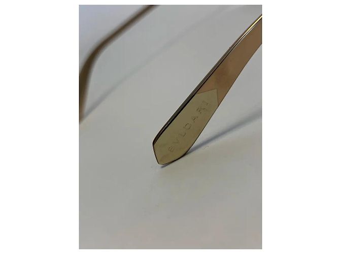 Bulgari 6089 Serpenti Mirrored Sunglasses Rose Gold Metal Golden - view 4
