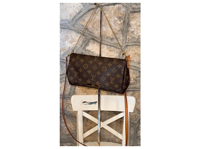 Borsa Louis Vuitton Monogram Favorite PM Marrone Monogramma - vista 16