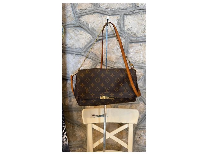 Borsa Louis Vuitton Monogram Favorite PM Marrone Monogramma - vista 20