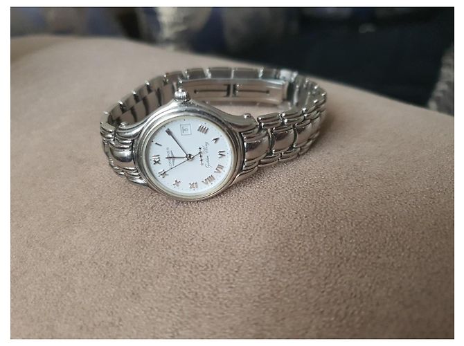 Longines-Uhr aus Edelstahl Silber - Ansicht 3