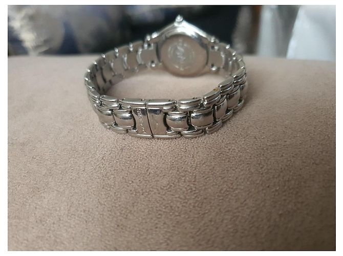 Longines-Uhr aus Edelstahl Silber - Ansicht 6