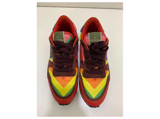 Sneakers Valentino Garavani Rockrunner multicolore in pelle - vista 2