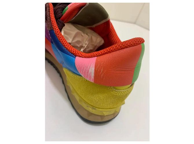 Sneakers Valentino Garavani Rockrunner multicolore in pelle - vista 6