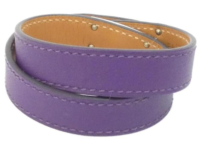Bracciale Charm Double Tour Kelly di Hermès Porpora - vista 2