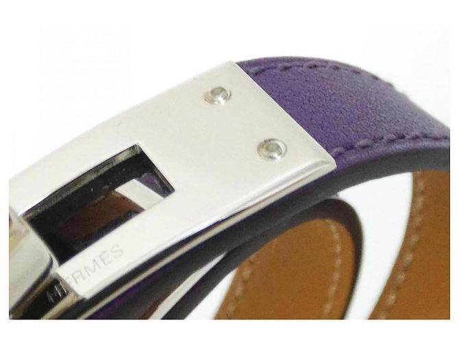 Bracciale Charm Double Tour Kelly di Hermès Porpora - vista 3