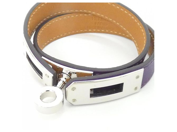Bracciale Charm Double Tour Kelly di Hermès Porpora - vista 5