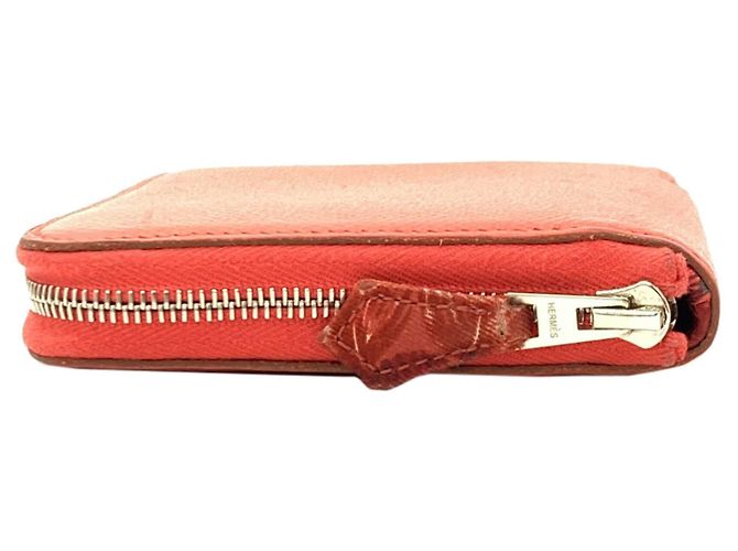 Monedero compacto de seda Azap de Hermès Rosa - vista 3