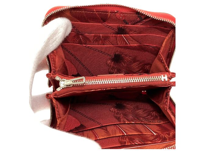 Monedero compacto de seda Azap de Hermès Rosa - vista 4