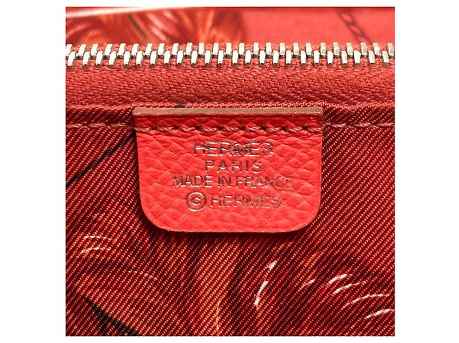 Monedero compacto de seda Azap de Hermès Rosa - vista 5