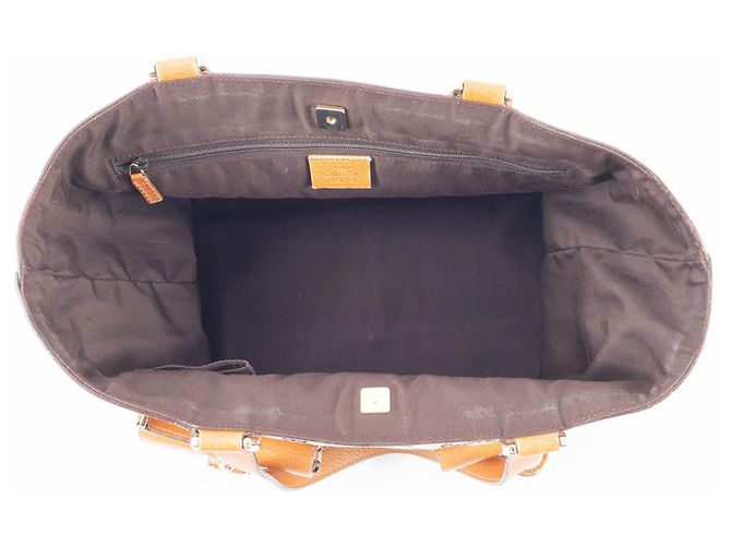 Borsa Tote Gucci Abbey Marrone in Tela GG e Pelle - vista 12