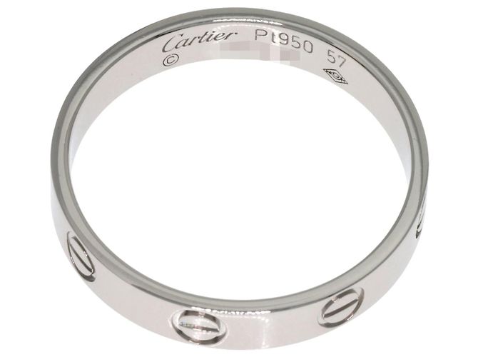 Cartier Mini Love Ring aus Platin - Ansicht 4