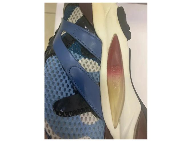 Sneakers Valentino Garavani Bounce blu navy - vista 6