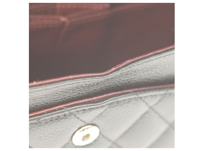 Borsa a Spalla Chanel Matelassé Double Flap Nero - vista 12